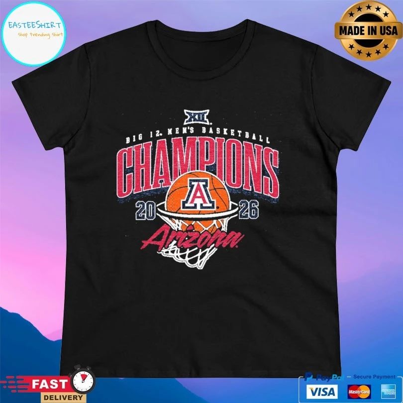 Arizona Big 12 Men’s Basketball Champions Tournament Champs 2026 T-shirts
