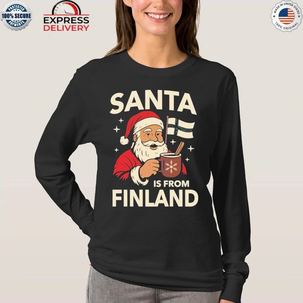 Santa Is From Finland Christmas Shirt