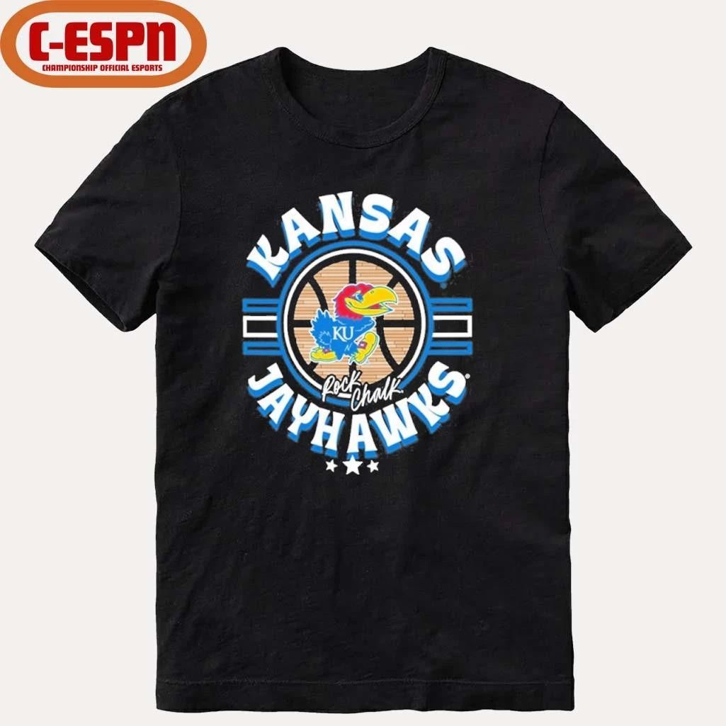 Kansas Jayhawks Basketball Court Ball Shirt