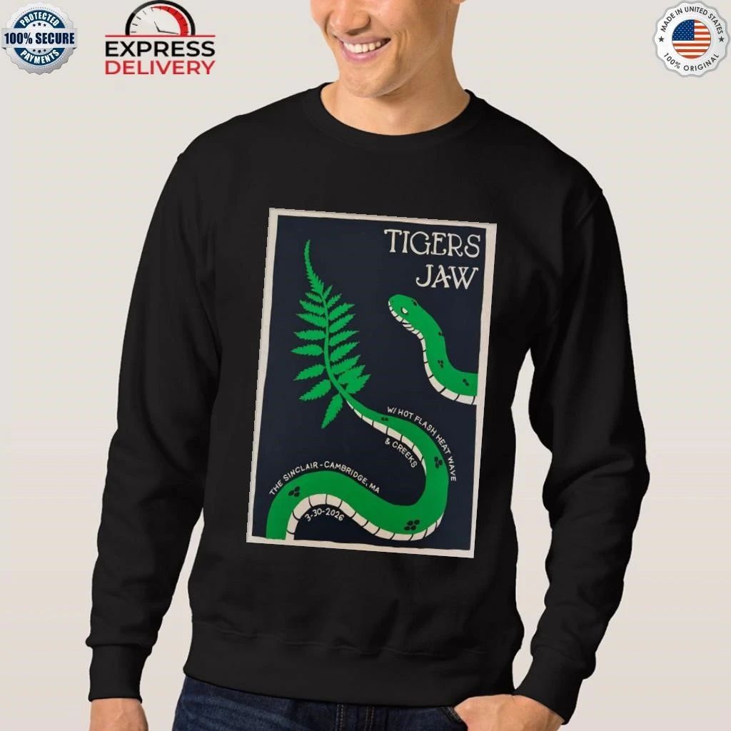 Tigers Jaw March 30 2026 Cambridge MA Shirt