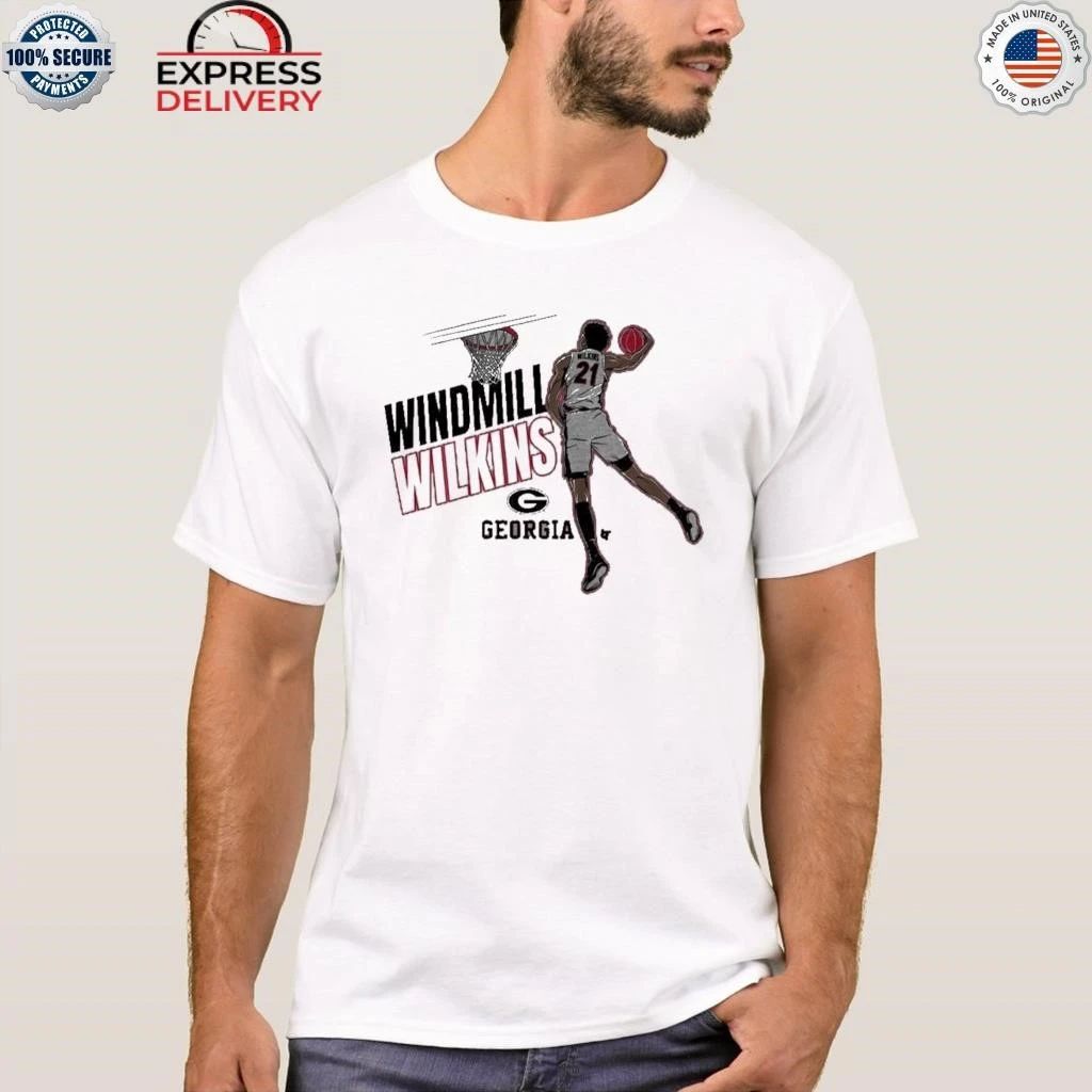 Georgia Basketball Windmill Jake Wilkins Shirt