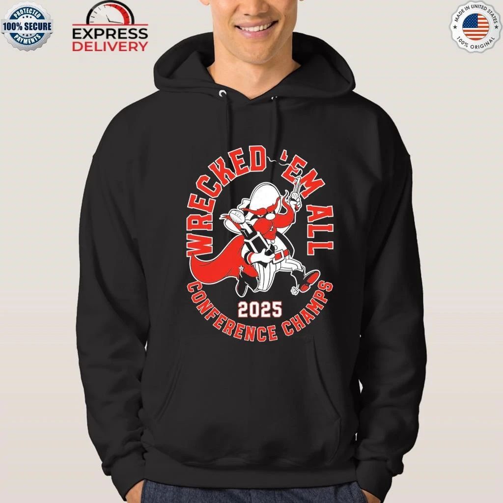 Texas Tech Red Raiders Wreck Em All 2025 Conference Champs Shirt