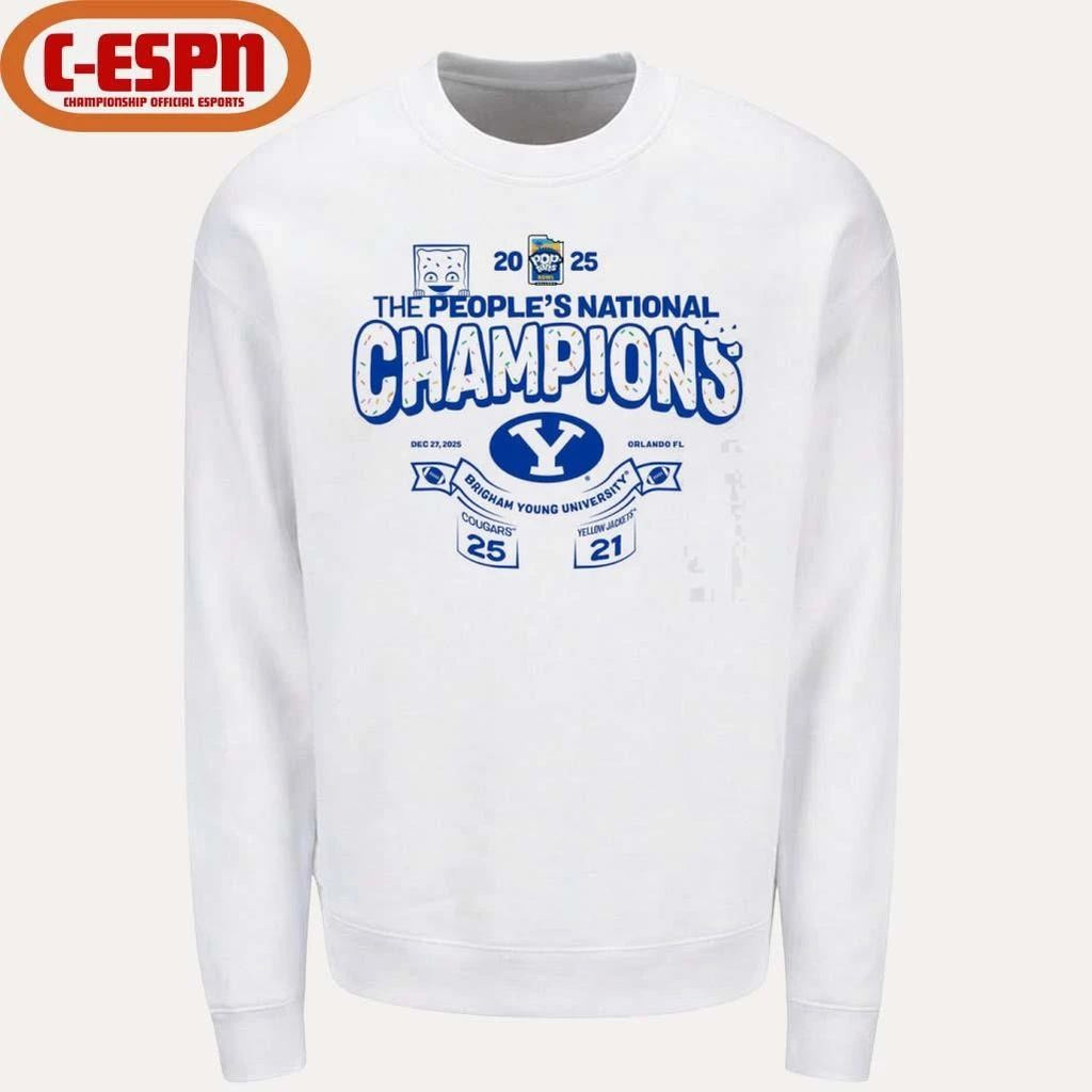 The People’s National Champions Pop-tarts Bowl BYU Cougars Score Shirt