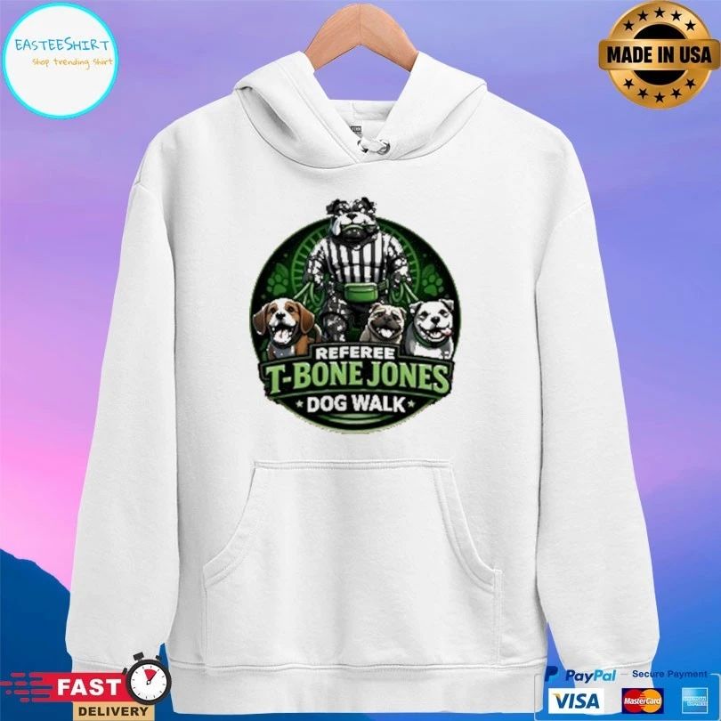 Referee T-Bone Jones Dog Walk Logo T-shirts