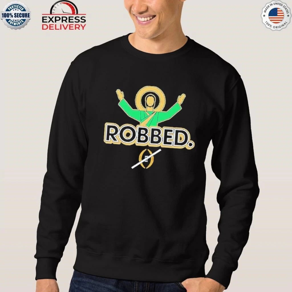 Notre Dame Fighting Irish Football 2025 Robbed College Football Playoff Shirt