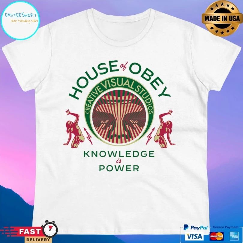 House Of Obey Creative Visual Studios Knowledge Is Power T-shirt