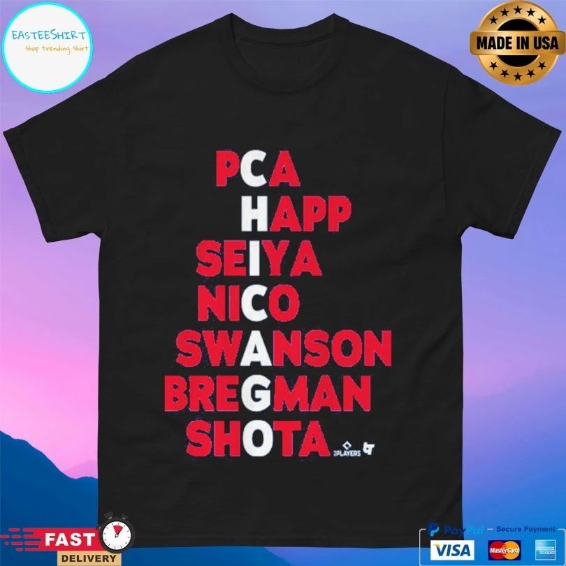 Chicago Names 2026 Pca Happ Seiya Nico Swanson Bregman Shota T-shirt