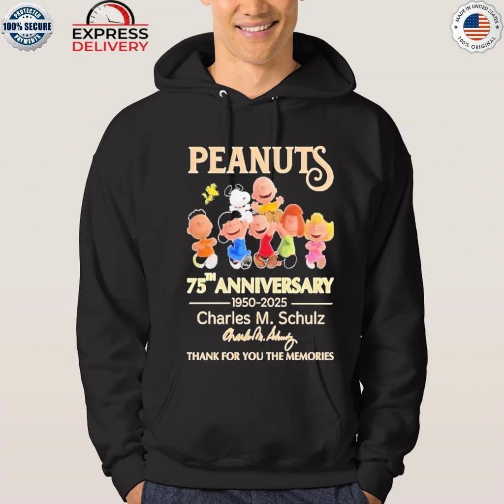 Peanuts 75Th Anniversary 1950 2025 Shirt