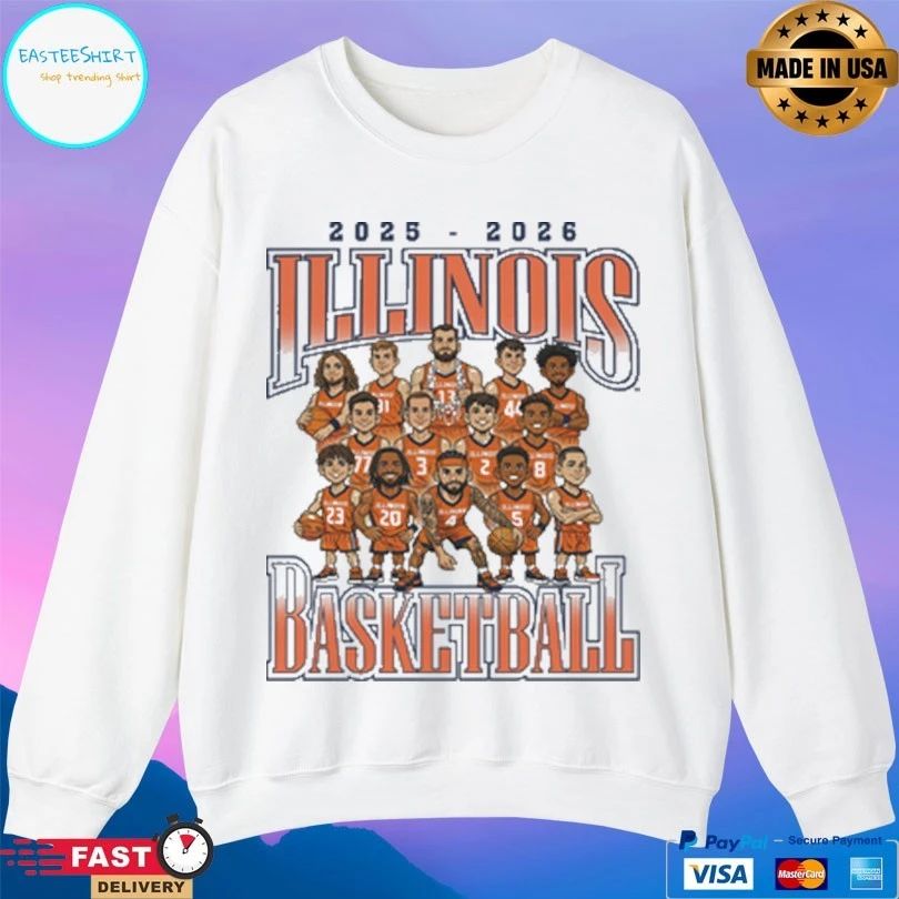 Illinois Fighting Illini Men’s Basketball Team 2025-2026 T-shirts