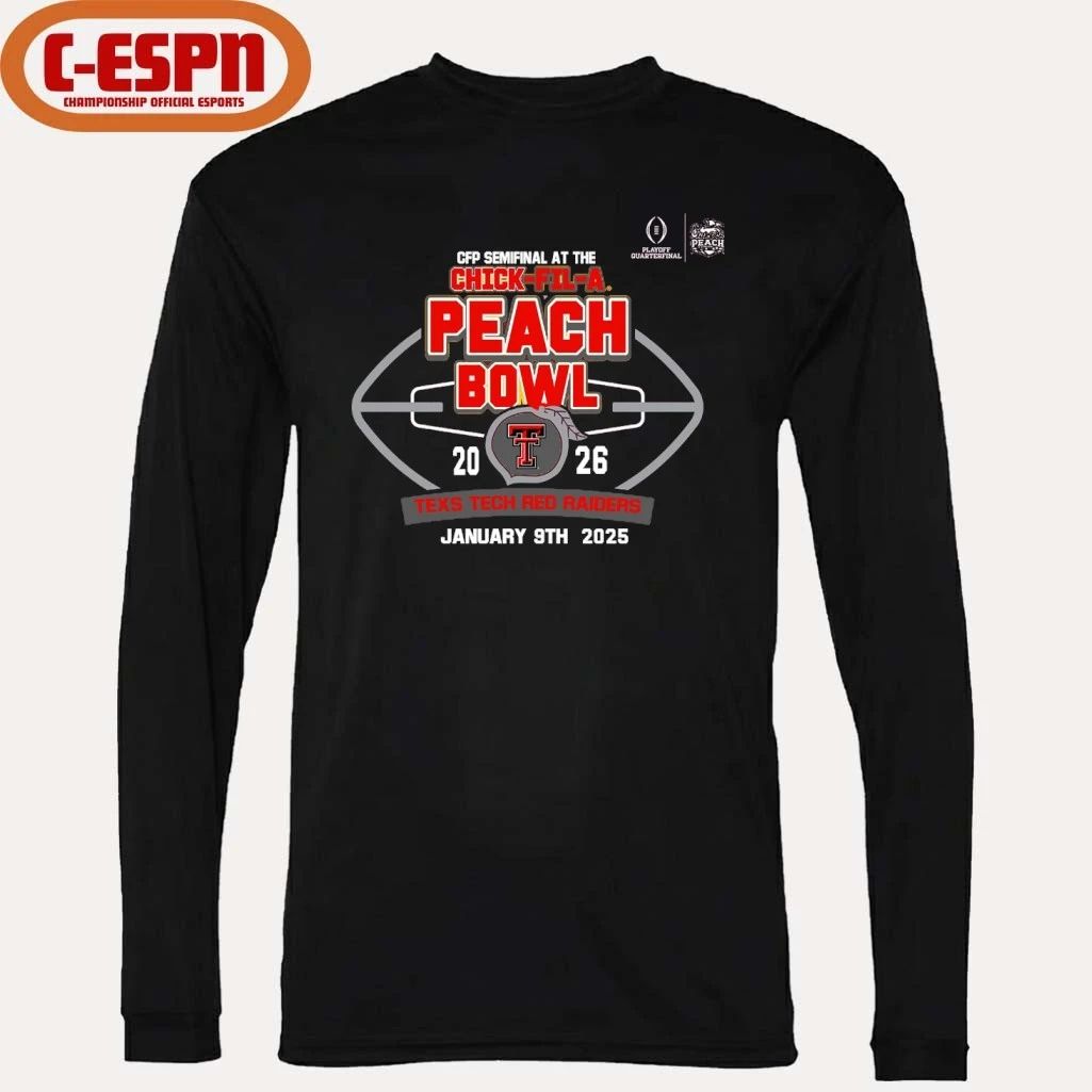 Texas Tech Red Raiders Chick-Fil-A Peach Bowl 2026 Shirt