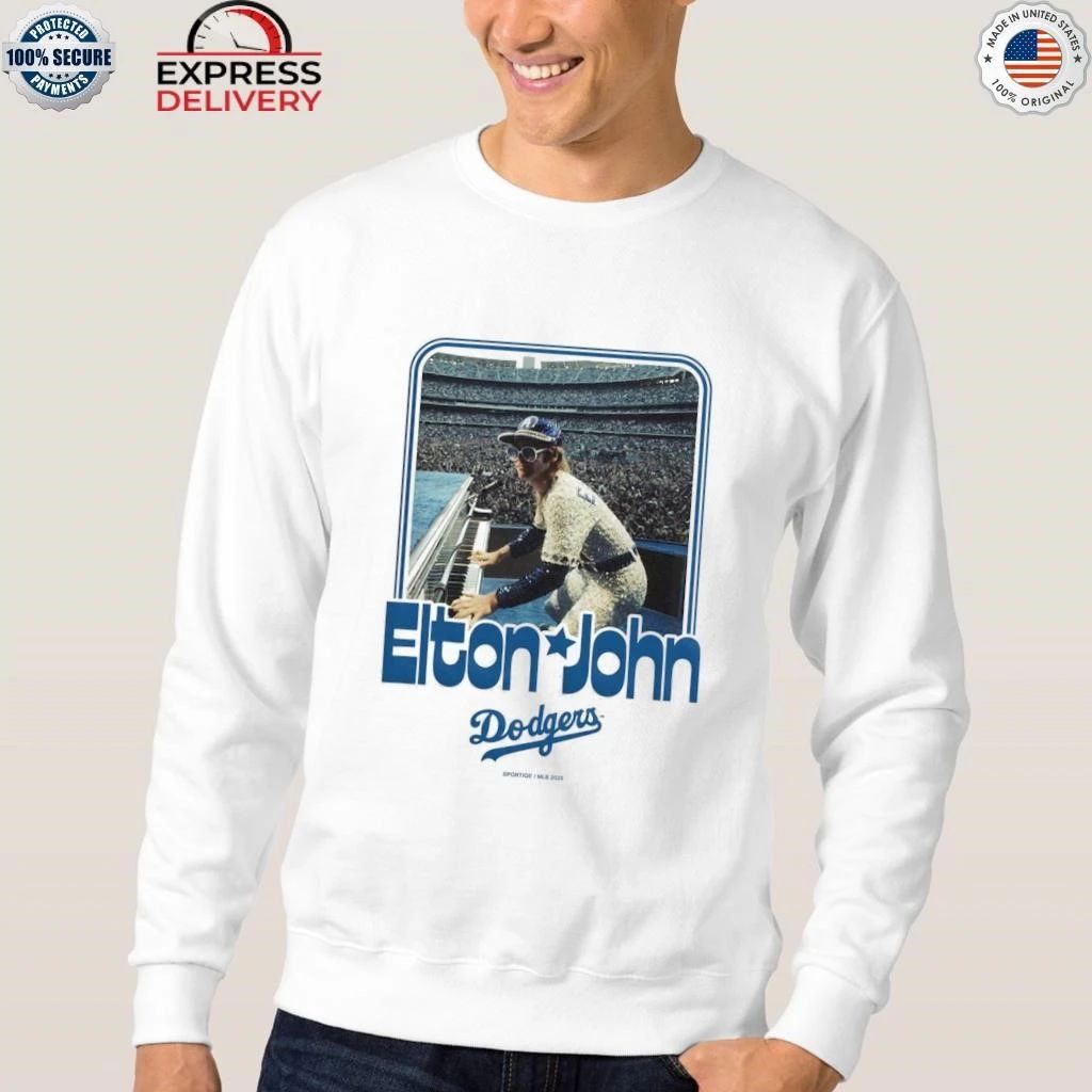 Los Angeles Dodgers x Elton John Sportiqe White Duke Shirt
