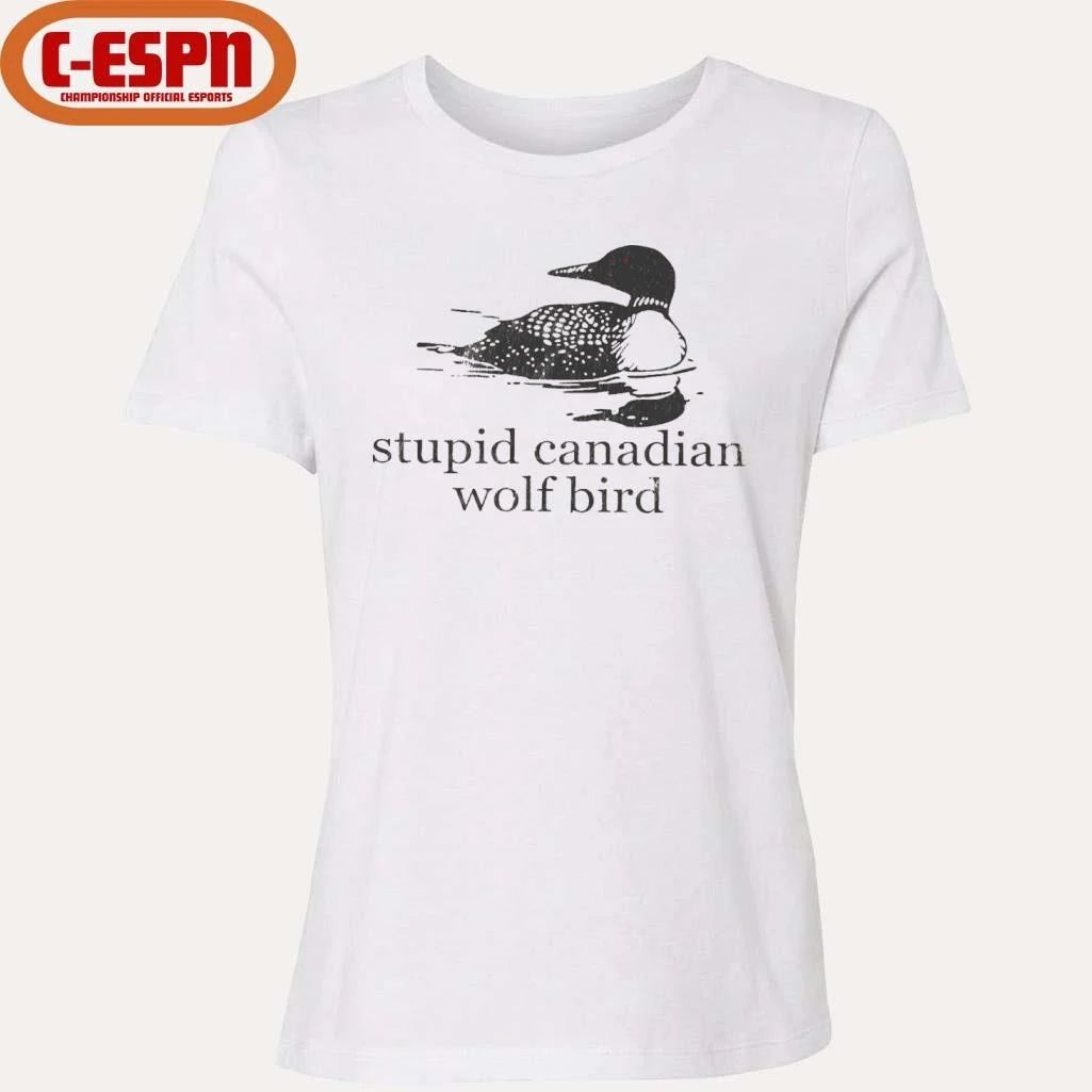 Stupid Canadian Wolf Bird Hockey Romance LGBT Shirt