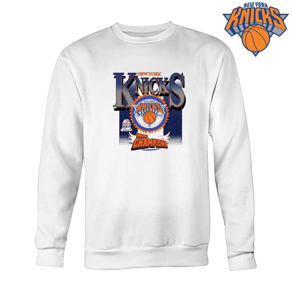 New York Knicks Champions NBA 2026 Spike Lee Seen World Champs Orange Glasses Shirt