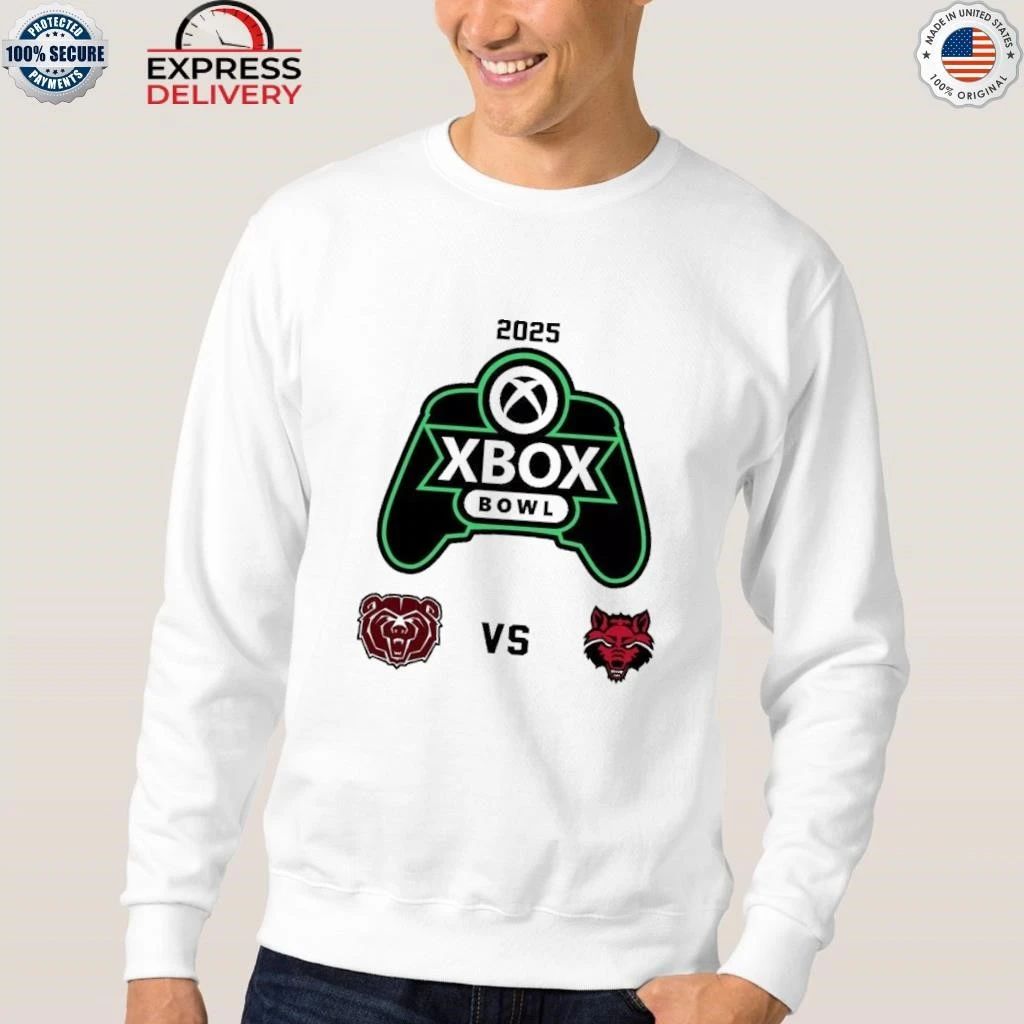 Xbox Bowl Missouri State Bears Vs Arkansas State Red Wolves Matchup On December 18 2025 Shirt