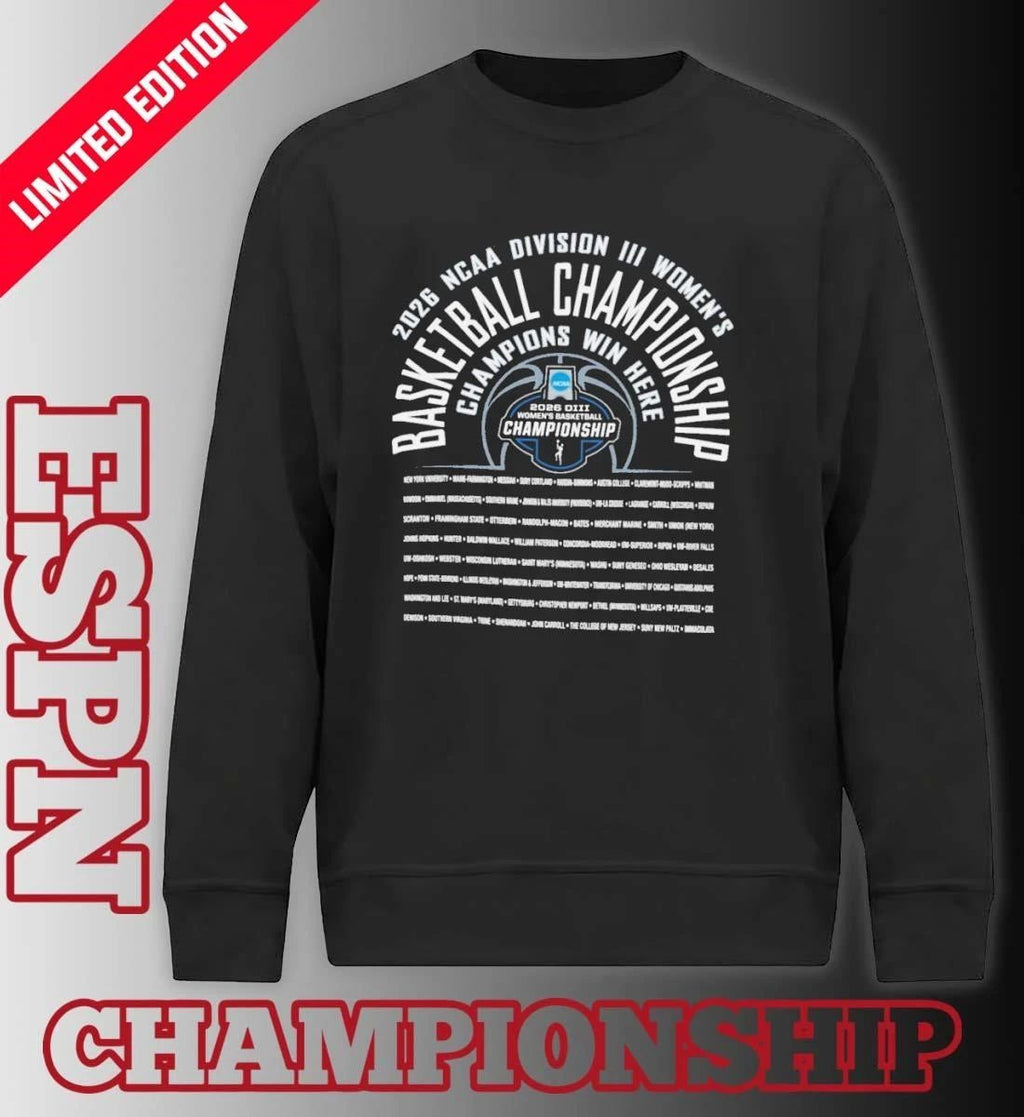 2026 NCAA Division III Women’s Basketball Championship Shirt