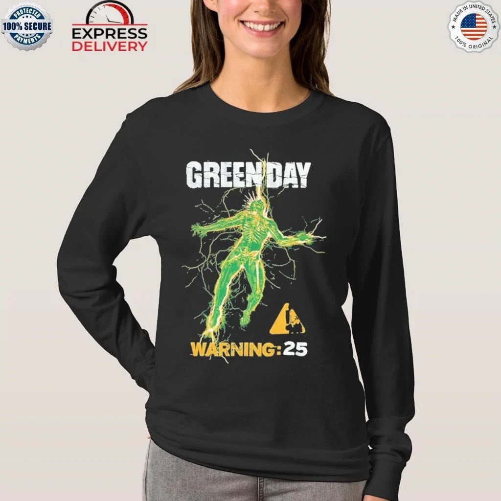 Green Day Celebrate 20th Anniversary Warning 25 Album Shirt