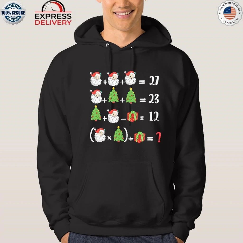 67 Six Seven Santa Tree Math Teacher Christmas Shirt