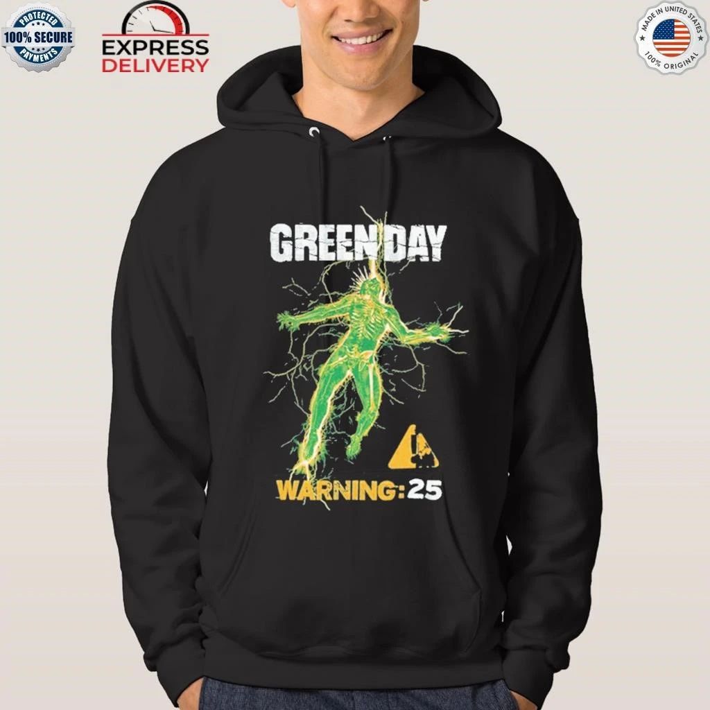 Green Day Celebrate 20th Anniversary Warning 25 Album Shirt