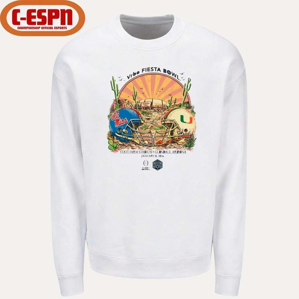 Ole Miss Vs Miami 2026 VRBO Fiesta Bowl Retro T-Shirt
