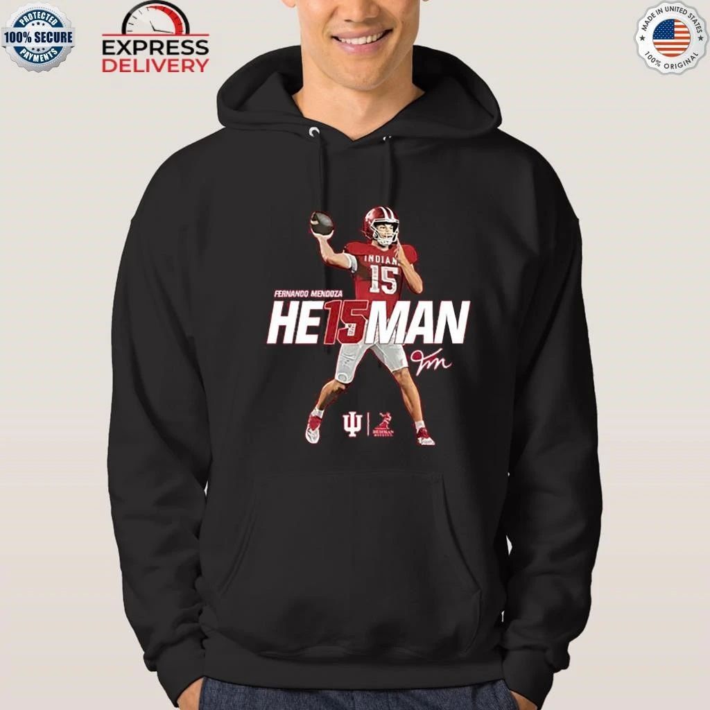 Fernando Mendoza He15man Indiana Football Shirt