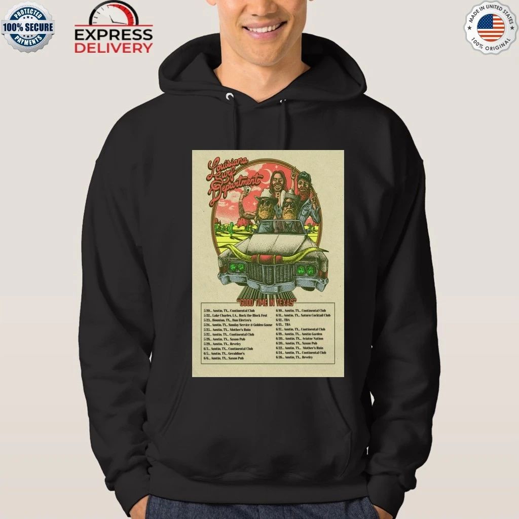 The Louisiana Surf Department Good Time In Texas 2026 Shows Shirt