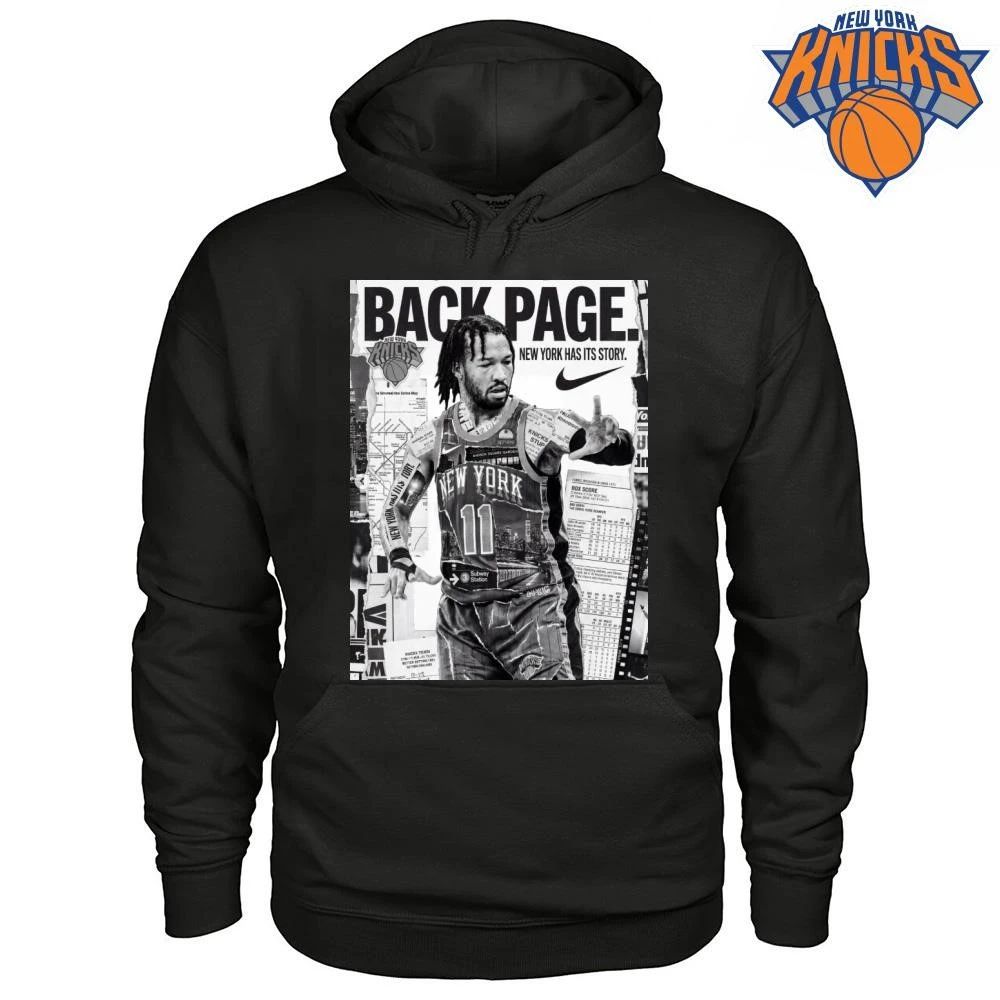 Jalen Brunson Back Page New York Knicks Newspaper Collage Newspaper Art NBA Finals 2026 Shirt