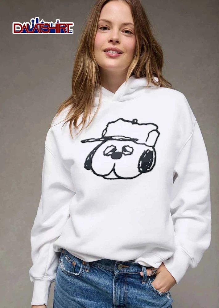 Peanuts Character Olaf Cartoon Line Art Droopy Dog Head Cap shirt