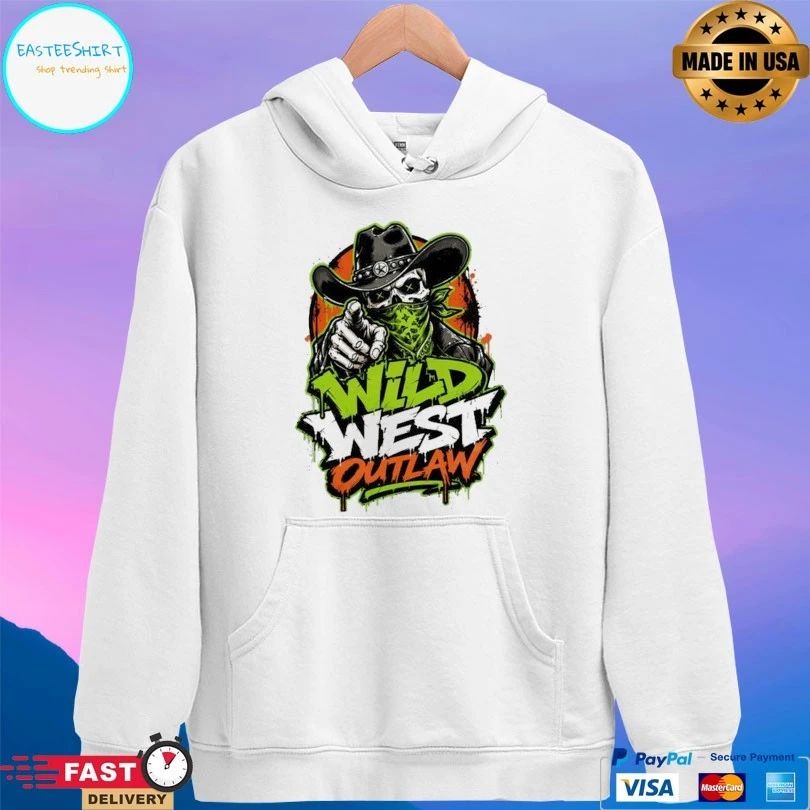 Skull Cowboy Wild West Outlaw T-shirt