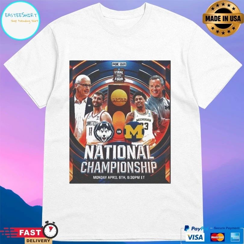 Uconn Huskies Vs Michigan Wolverines National Championship 2026 Ncaa Final Four Indianapolis Graphic T-shirt