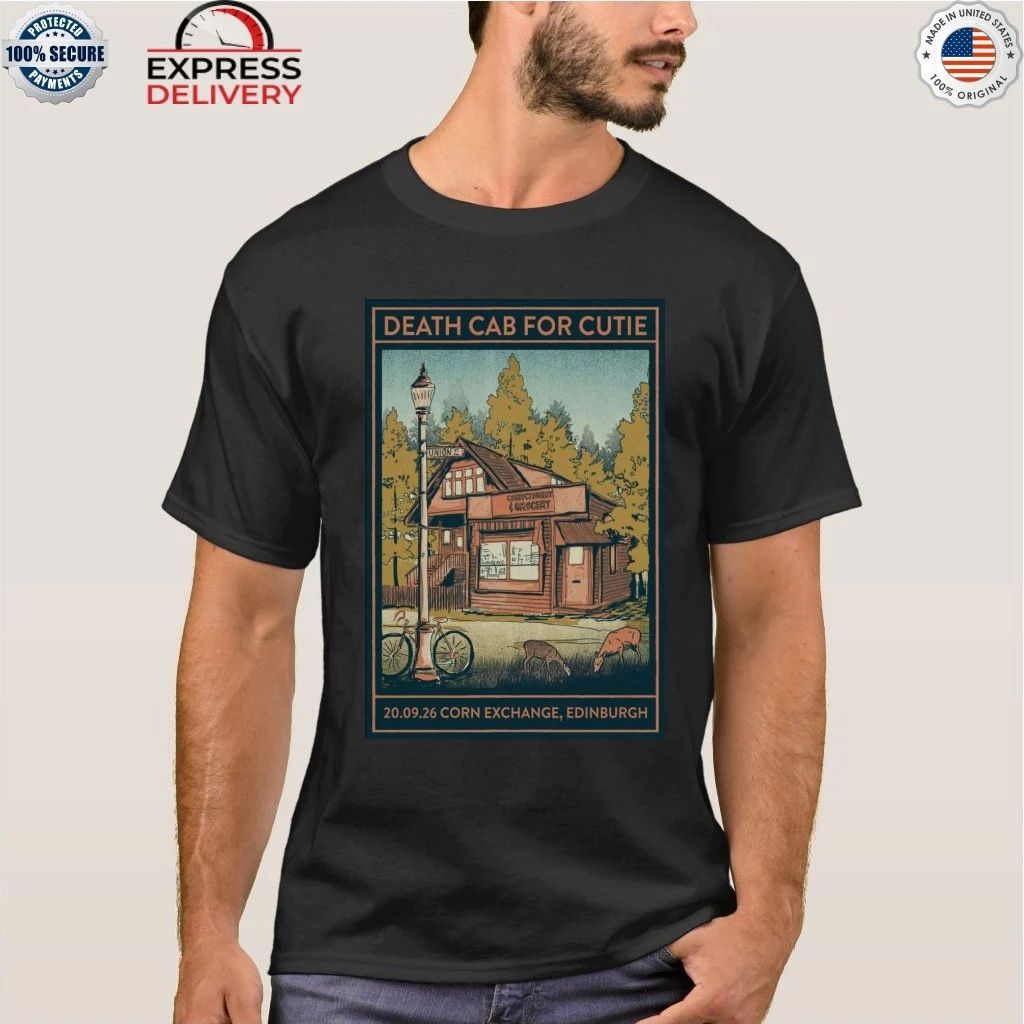 Death Cab For Cutie Edinburgh Corn, Exchange UK, Sept 20 2026 Shirt