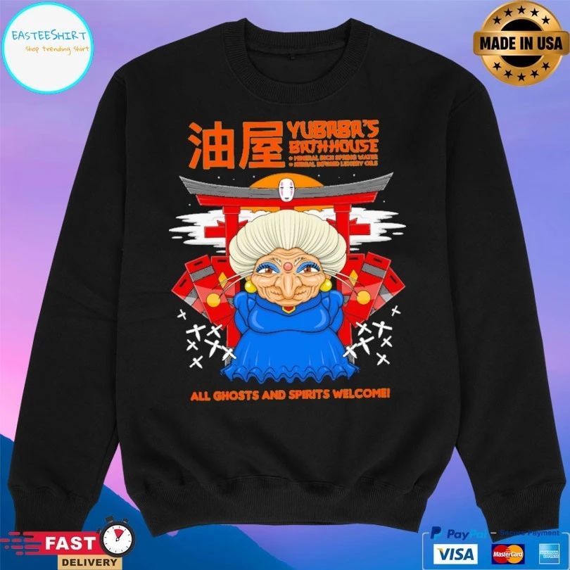 Yubaba’s Bathhouse Mineral Rich Spring Water Herbal Infused Luxury Oils All Ghosts And Spirits Welcome T-shirt