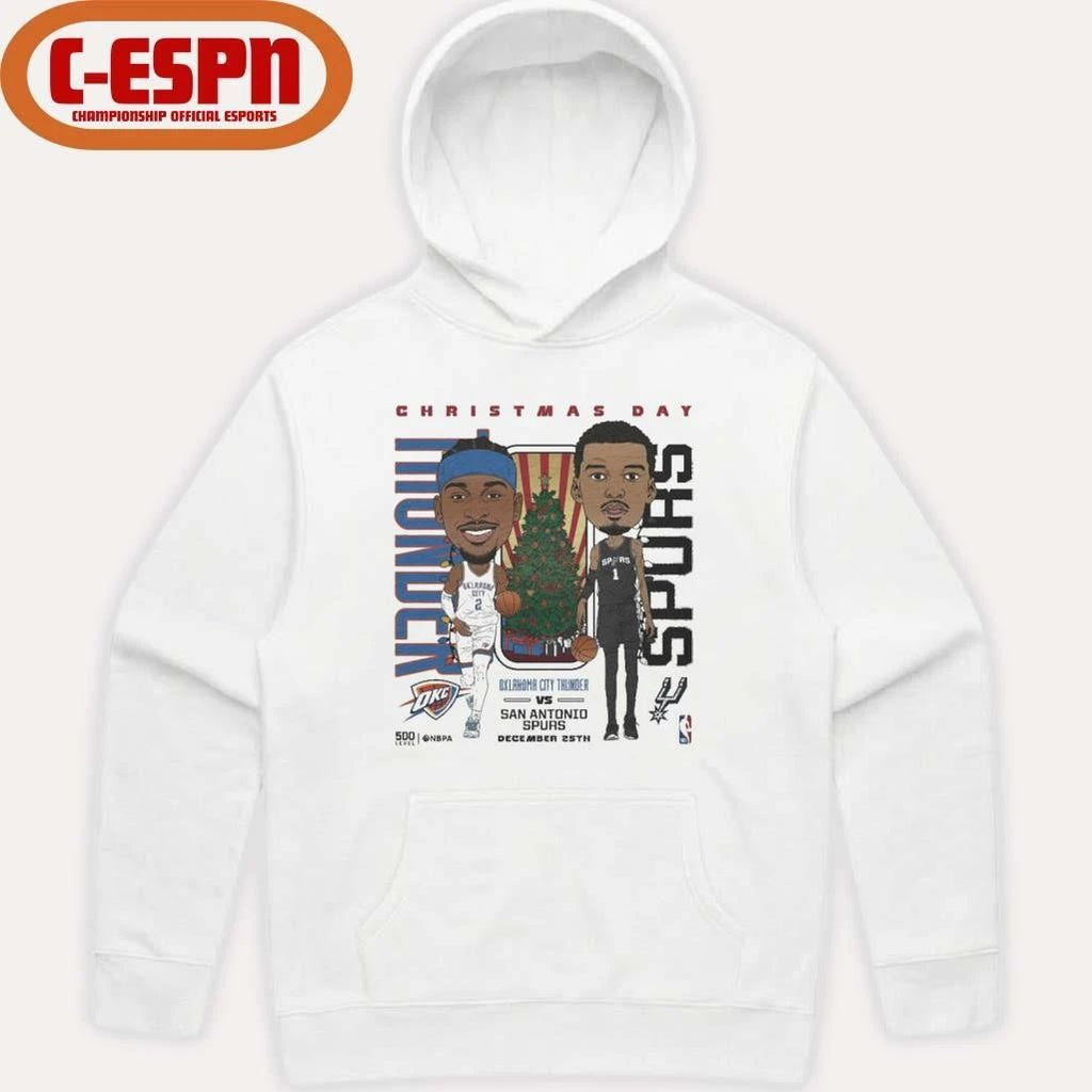 Shai Gilgeous-Alexander Vs Victor Wembanyama 2025 NBA Christmas Day Match Up Shirt