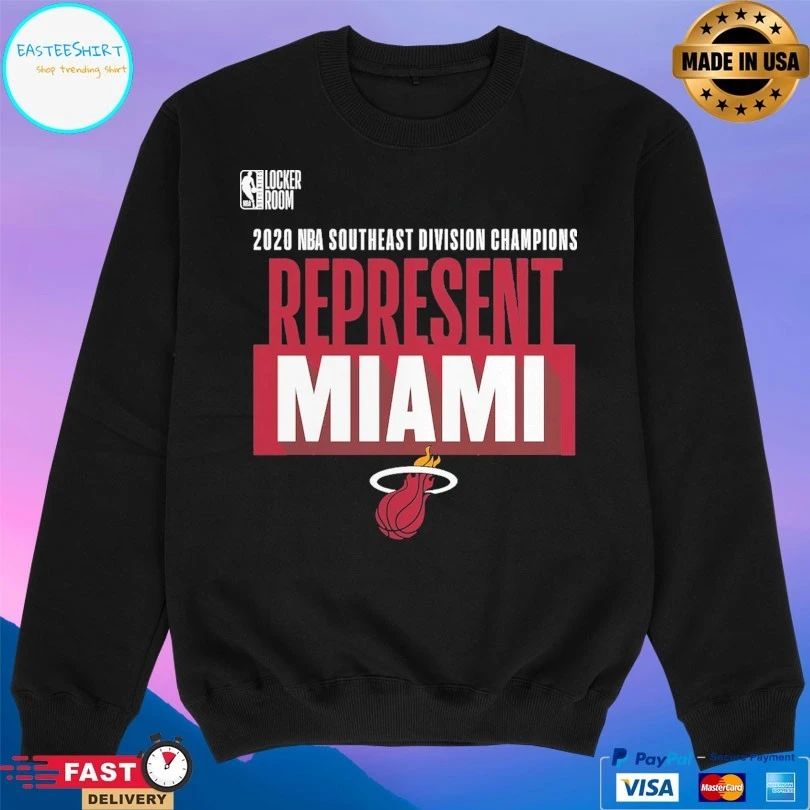 Locker Room 2020 Nba Southeast Division Champions Represent Miami Heat T-shirt