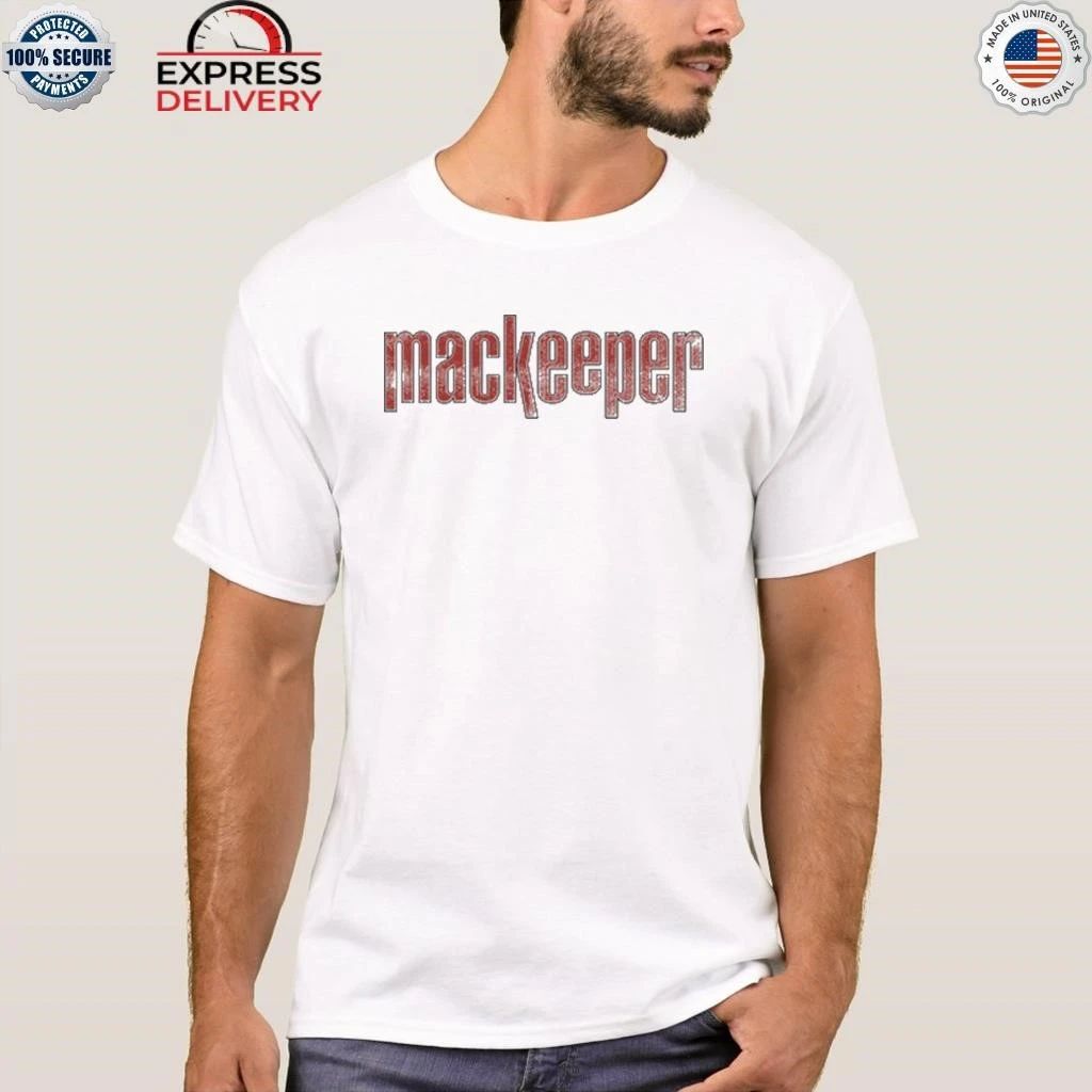 Ruby Cruz Wearing Mackeeper Logo Red Shirt