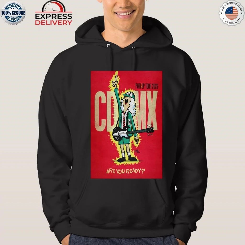 AC DC PWR Up Tour 2026 CDMX Shirt
