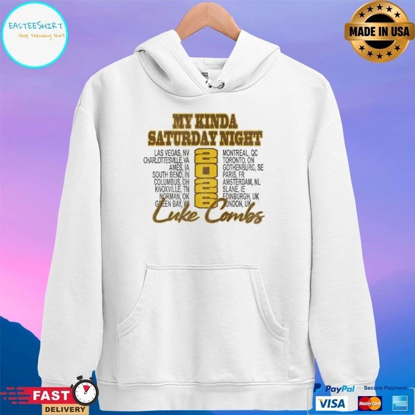 My Kinda Saturday Night Sideline Luke Combs Tour 2026 T-shirt