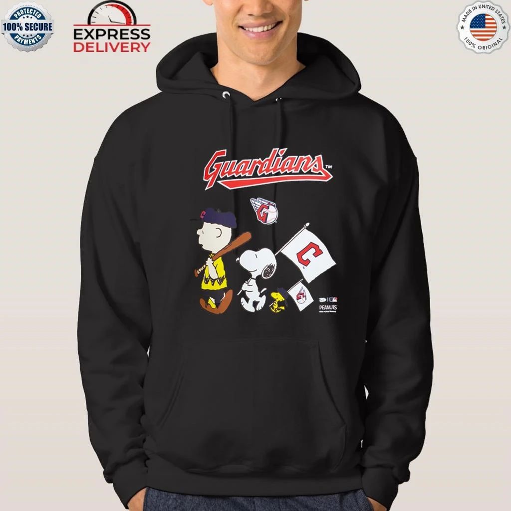 Cleveland Guardians Peanuts Flag Shirt