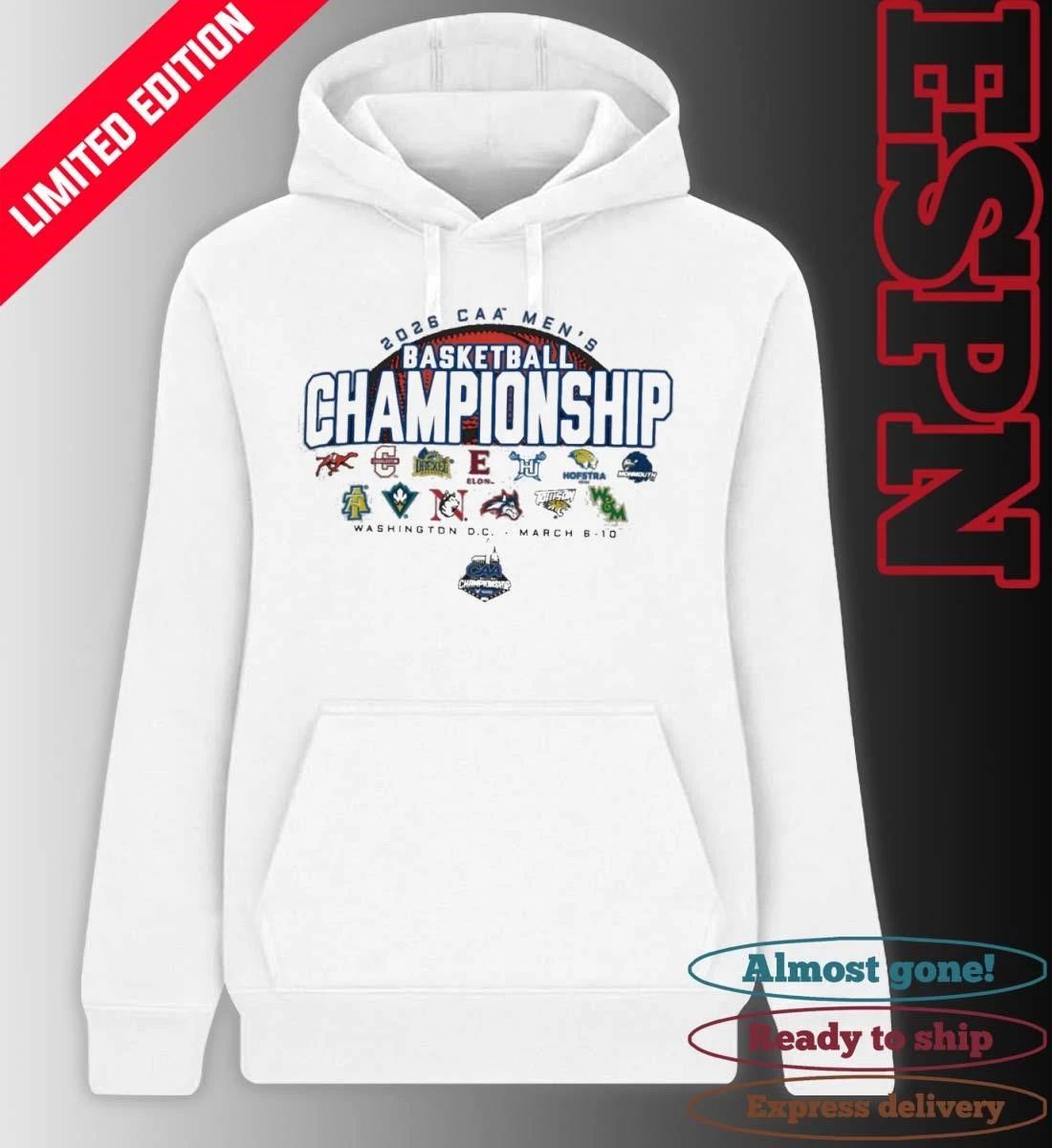 MArch 6-10 2026 CAA Men’s Basketball Championship T-Shirt