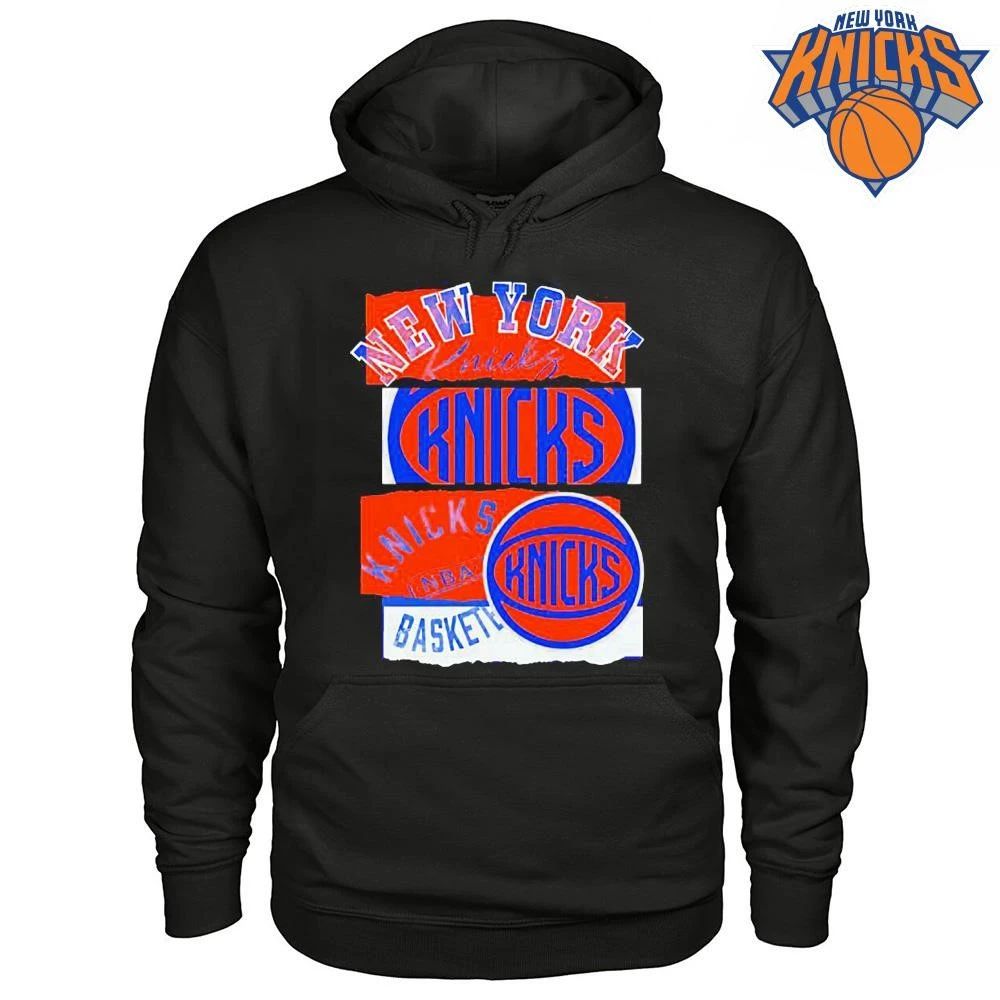 New York Knicks NBA Basketball Team Logo Text Print Graphic Sport T Shirt