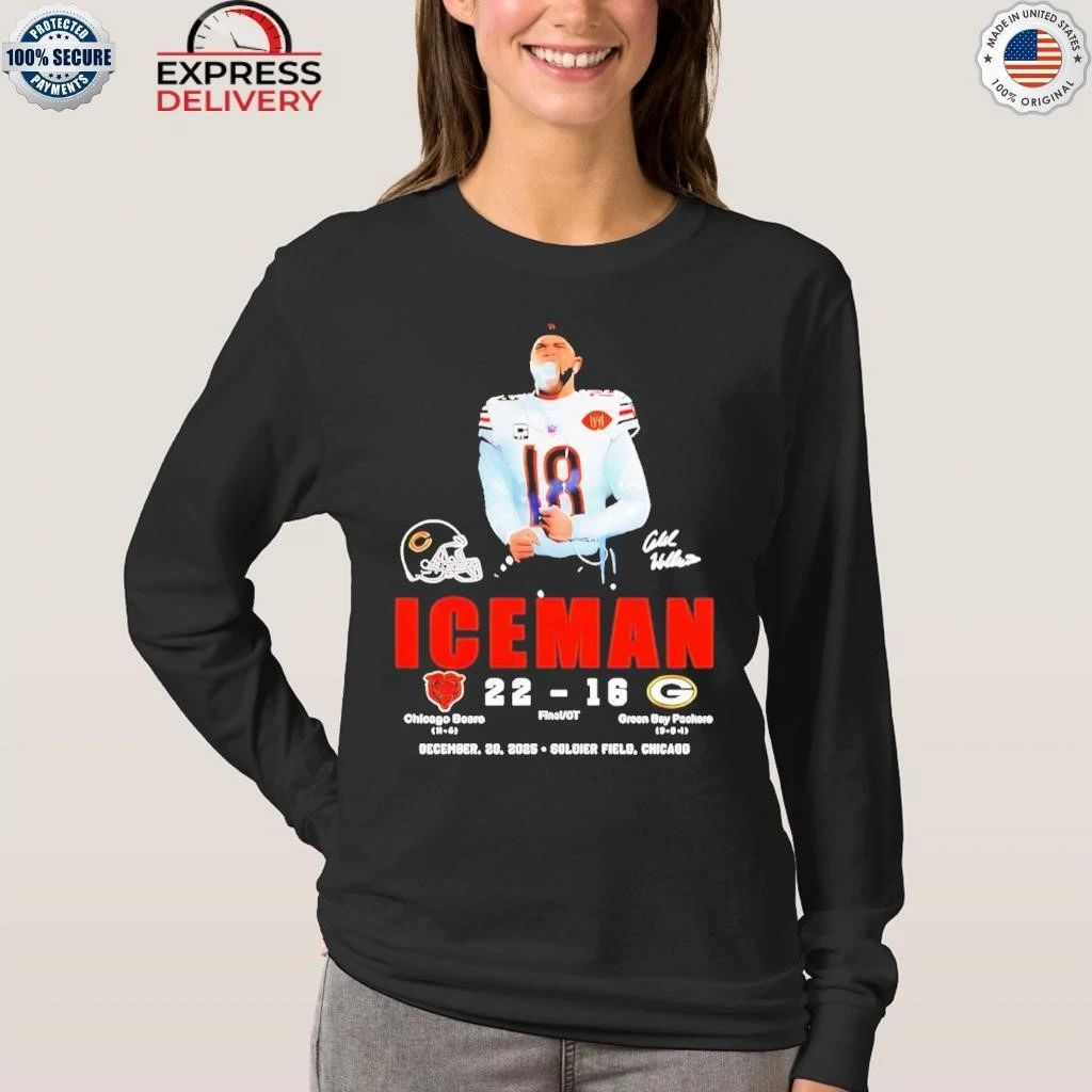 Caleb Williams Iceman Bears 22 Green Bay Packers 16 Shirt