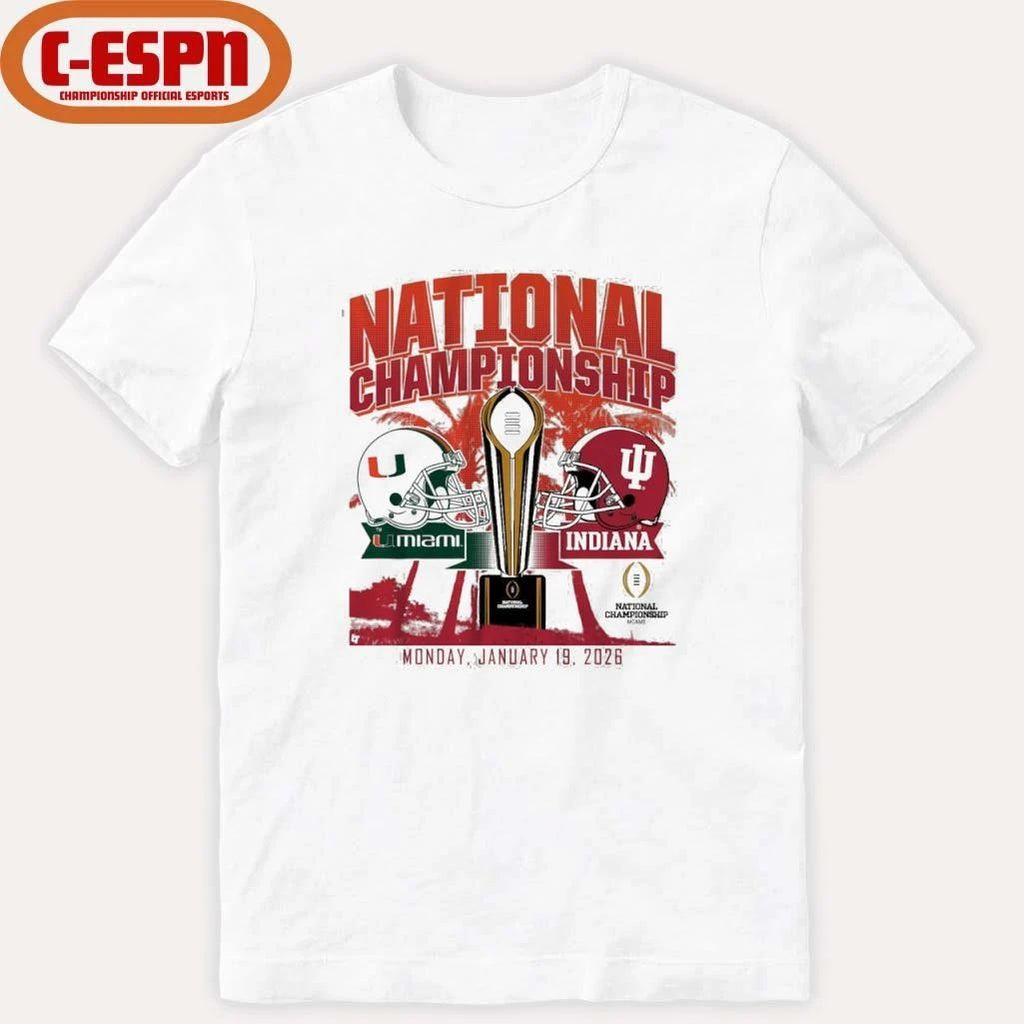IU Vs Miami National Championship Miami, FL January 19, 2026 Shirt