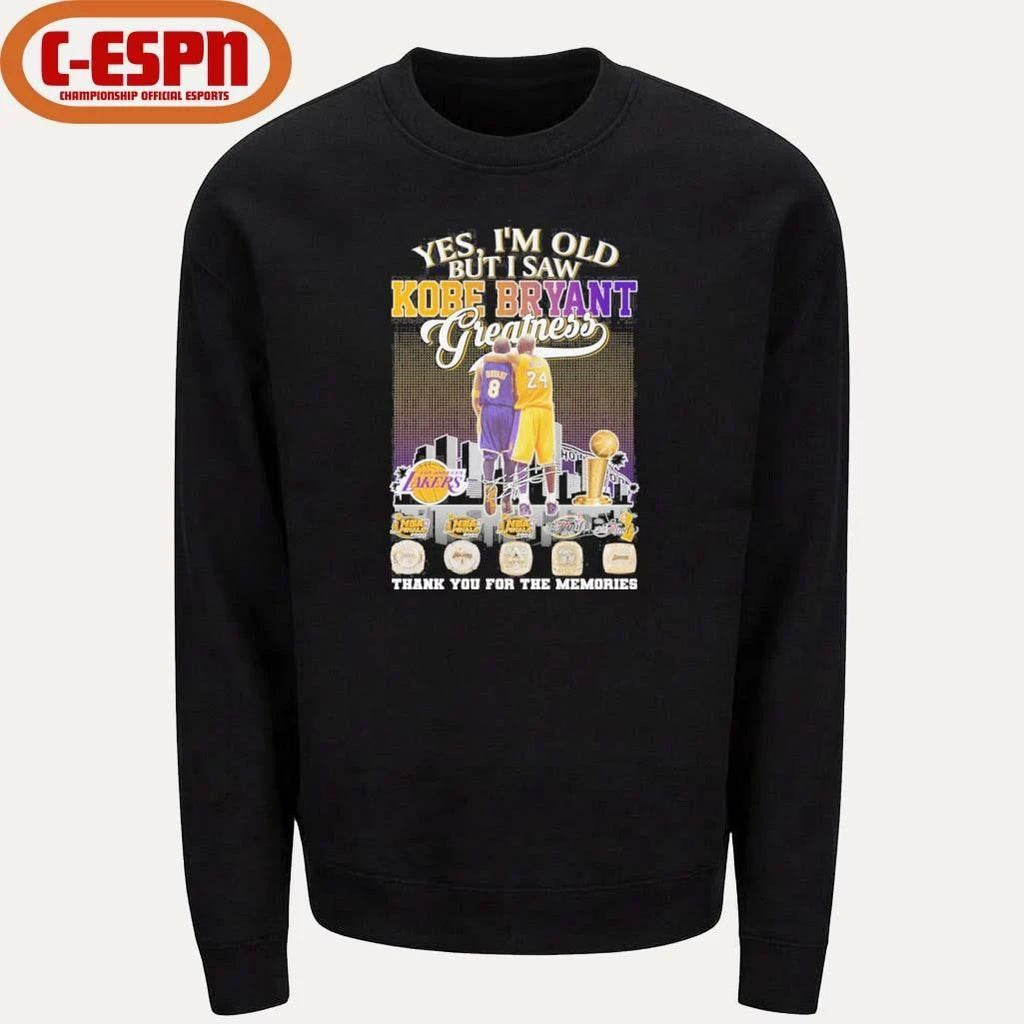 Yes, I’m Old But I Saw Kobe Bryant 8 24 Greatness Legend Shirt
