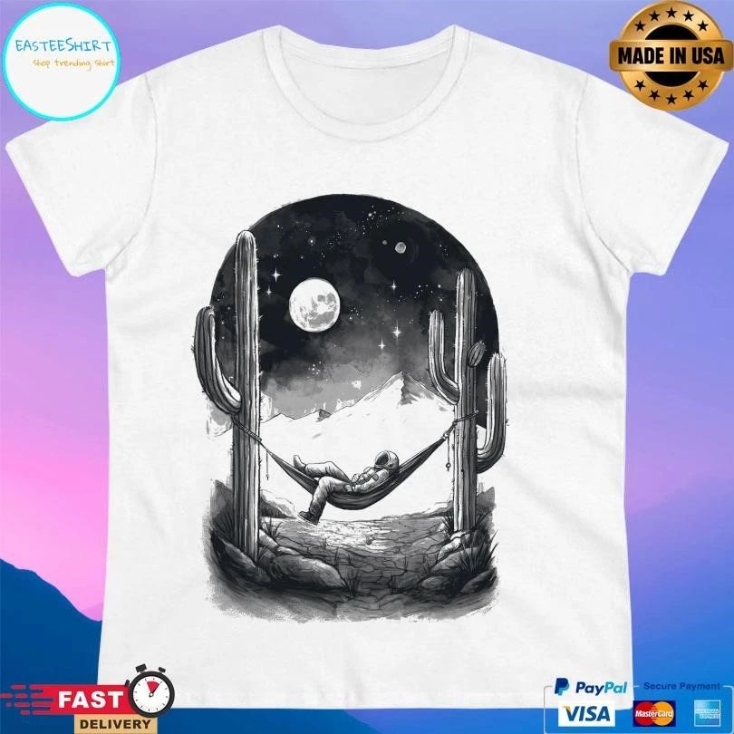 Infinite Gaze Astronaut Moon T-shirts