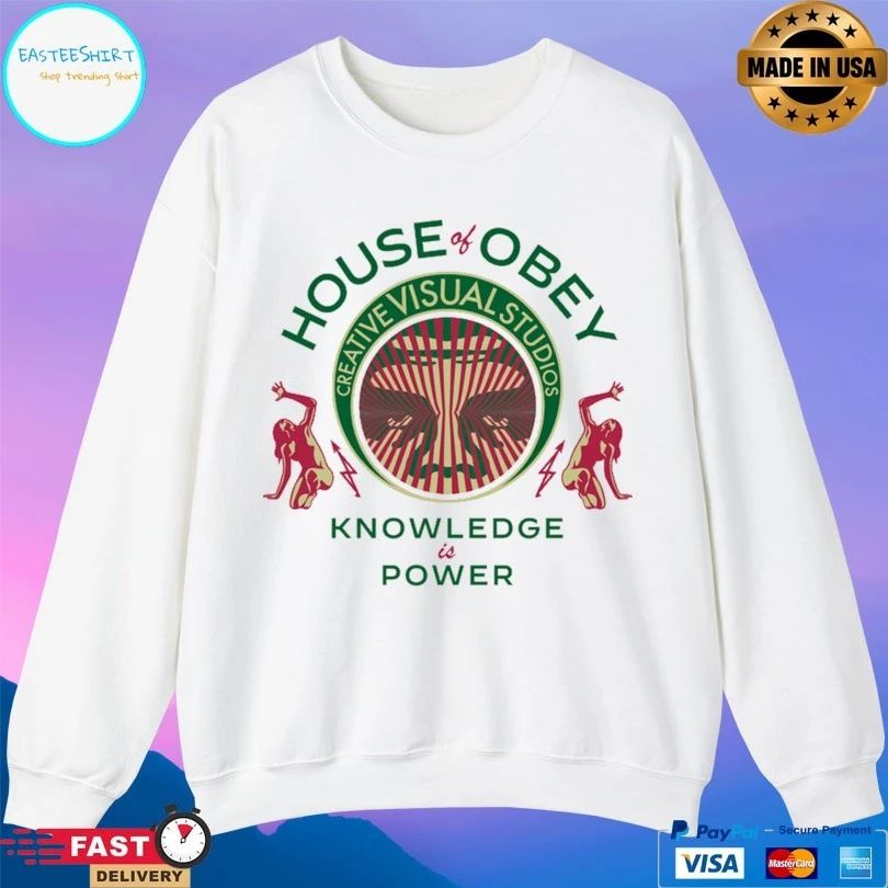 House Of Obey Creative Visual Studios Knowledge Is Power T-shirt