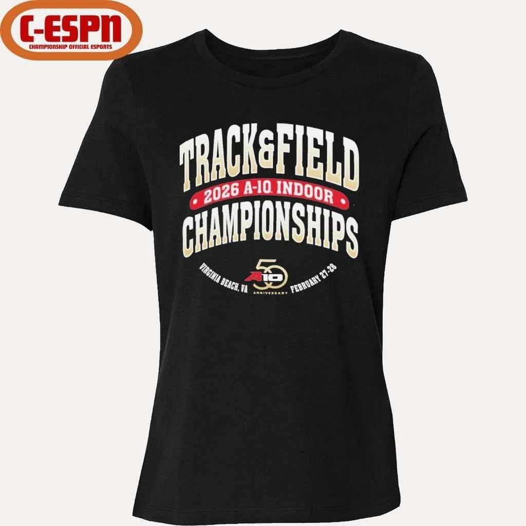 Virginia Beach, VA 2026 A-10 Indoor Track & Field Championship T-Shirt