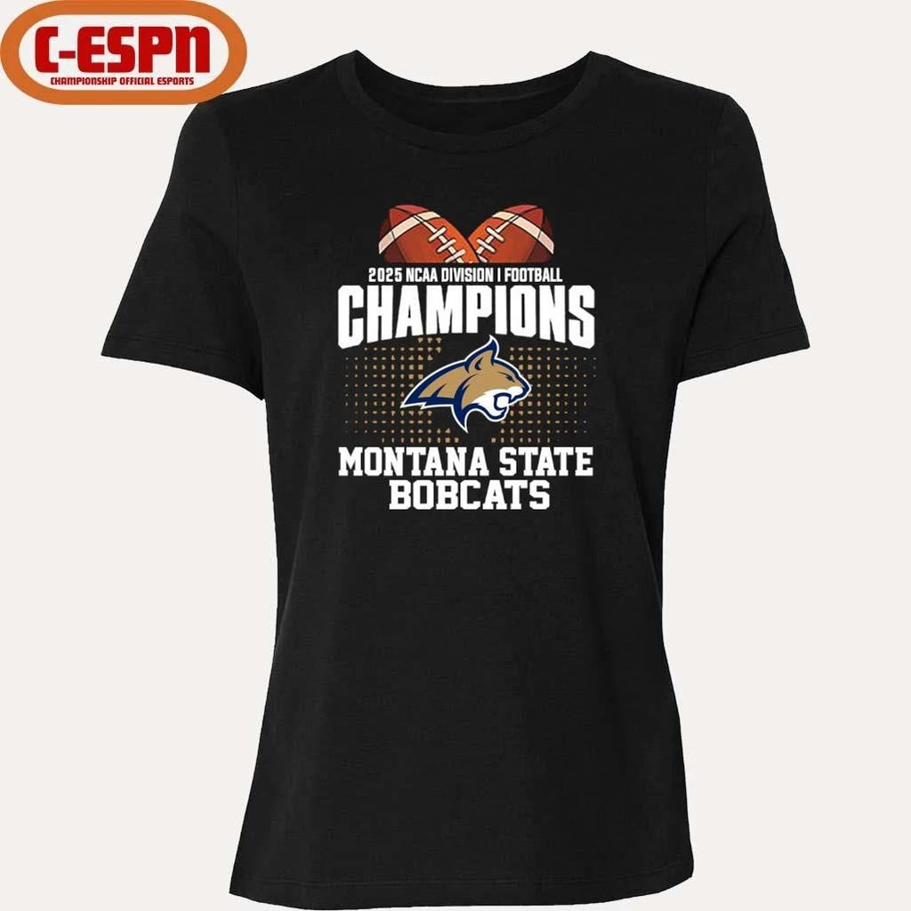 Montana State Football 2025 NCAA DI FCS National Champions T-Shirt