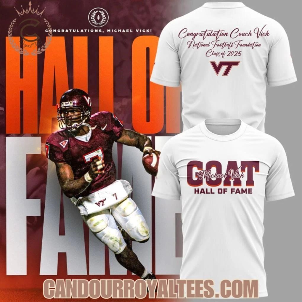 Coach Vick honored and inducted into the Hall of Fame Shirt