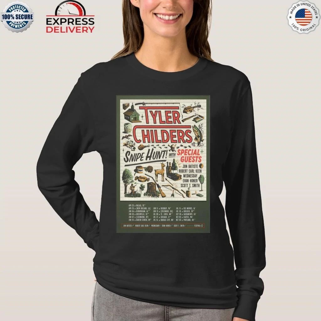 Tyler Childers Blotter Sheet Snipe Hunt Tour 2026 Shirt