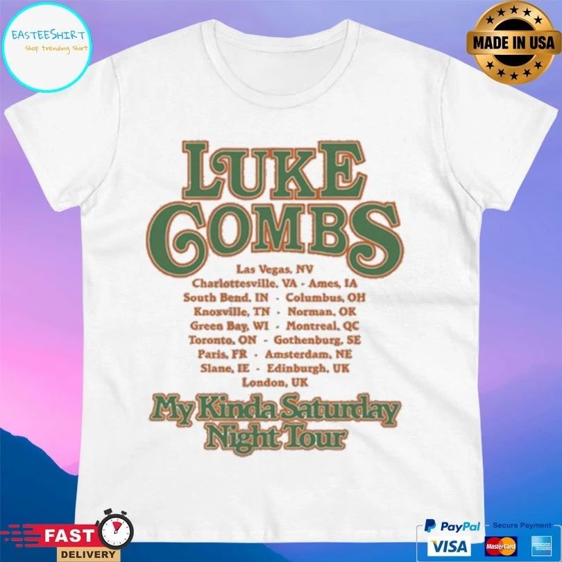 Luke Combs My Kinda Saturday Night Tour 2026 T-shirt