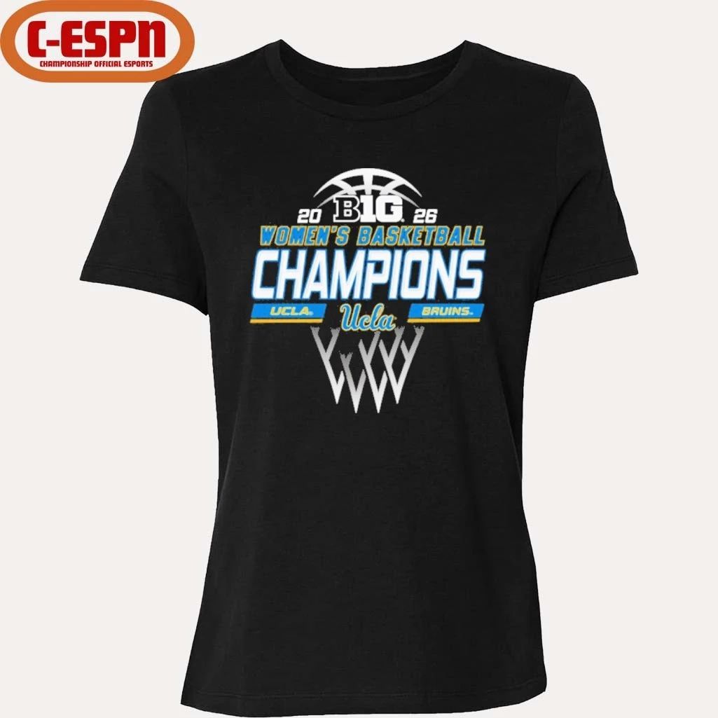 UCLA Bruins 2026 Big Ten Women’s Basketball Regular Season Champions Locker Room T-Shirt